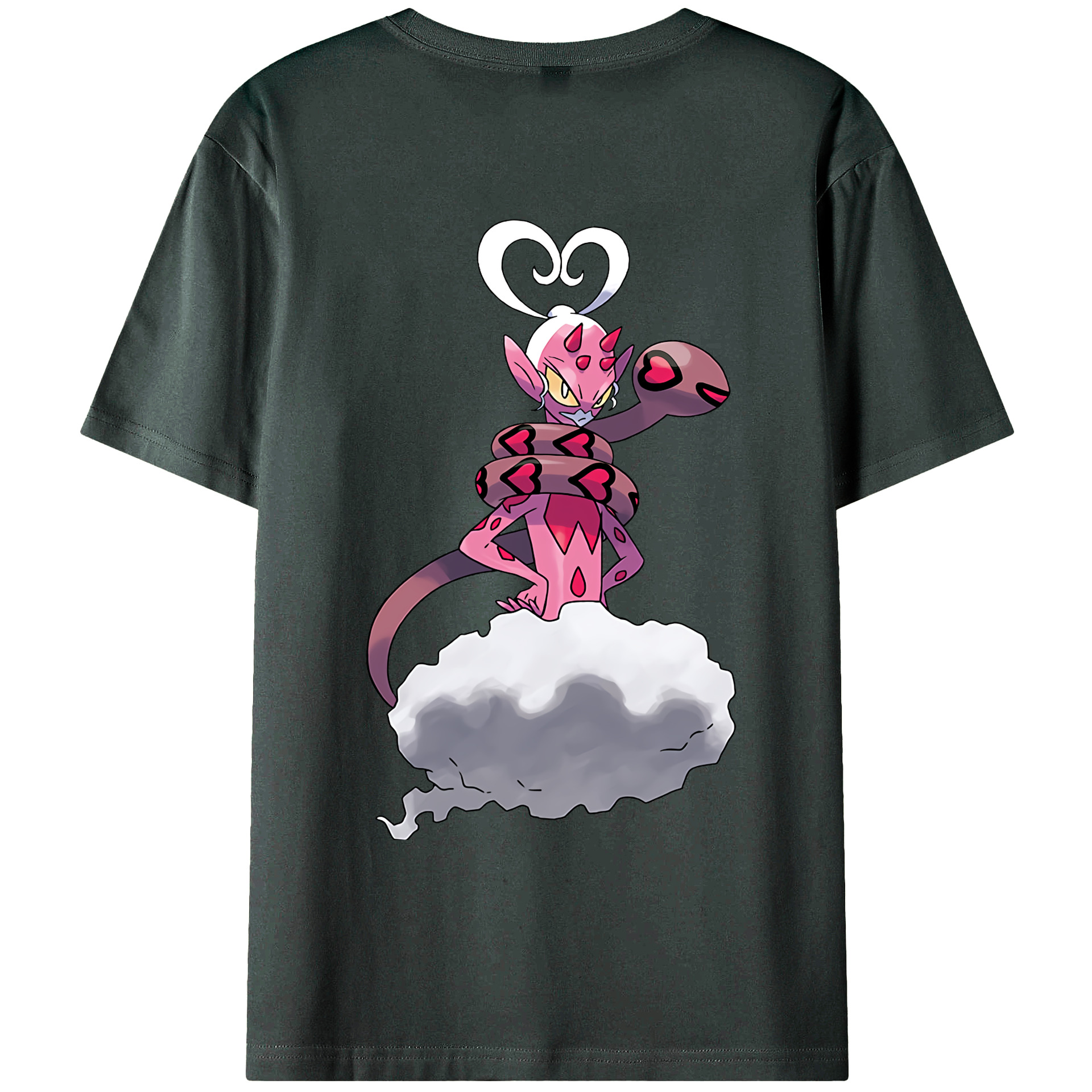 （画像用） ポケットモンスター Pokémon 綿100％ メンズ半袖Tシャツ（バックプリント） 通気性